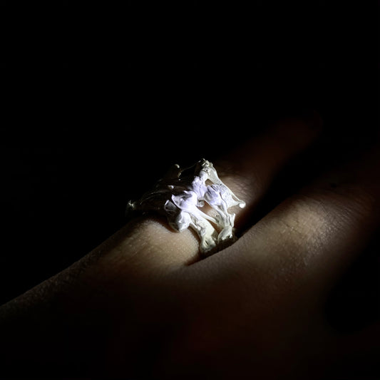 Floating slime molds series. “Tiara”