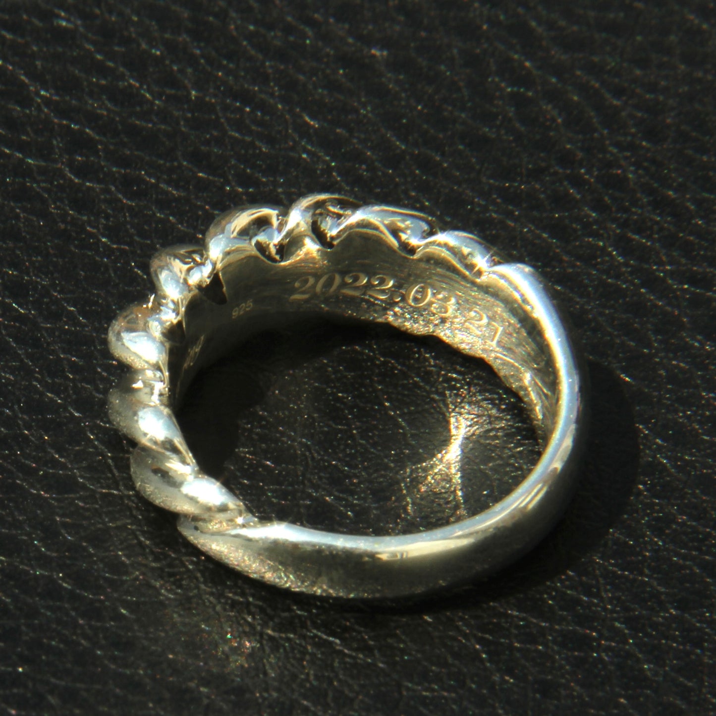 Order made Spiral Ring 刻印付き