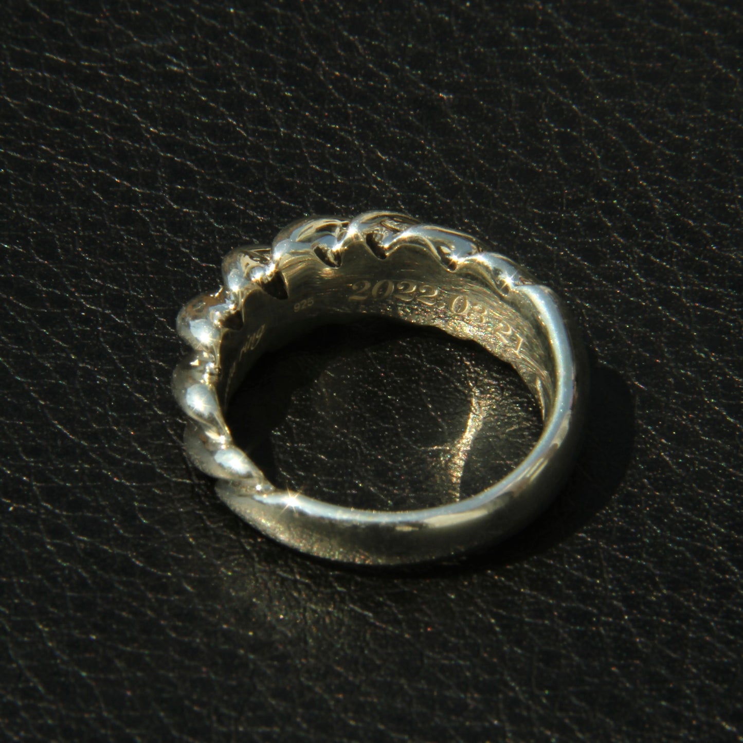 Order made Spiral Ring 刻印付き