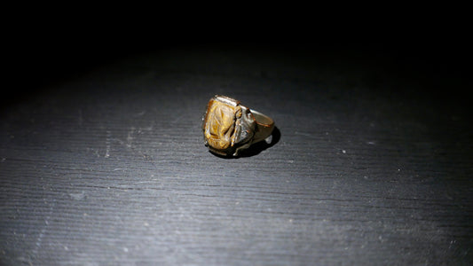 American vintage double cameo. Tiger eye.