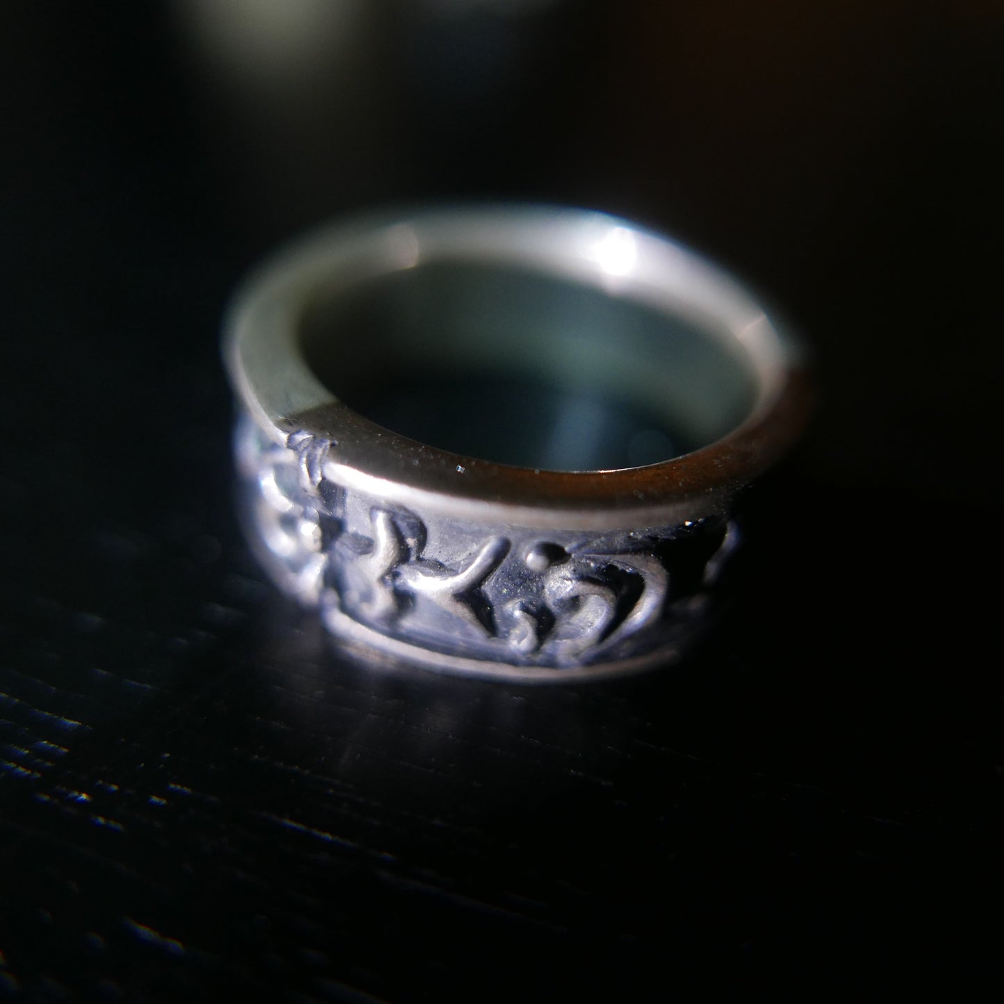 Memento mori Silver ring